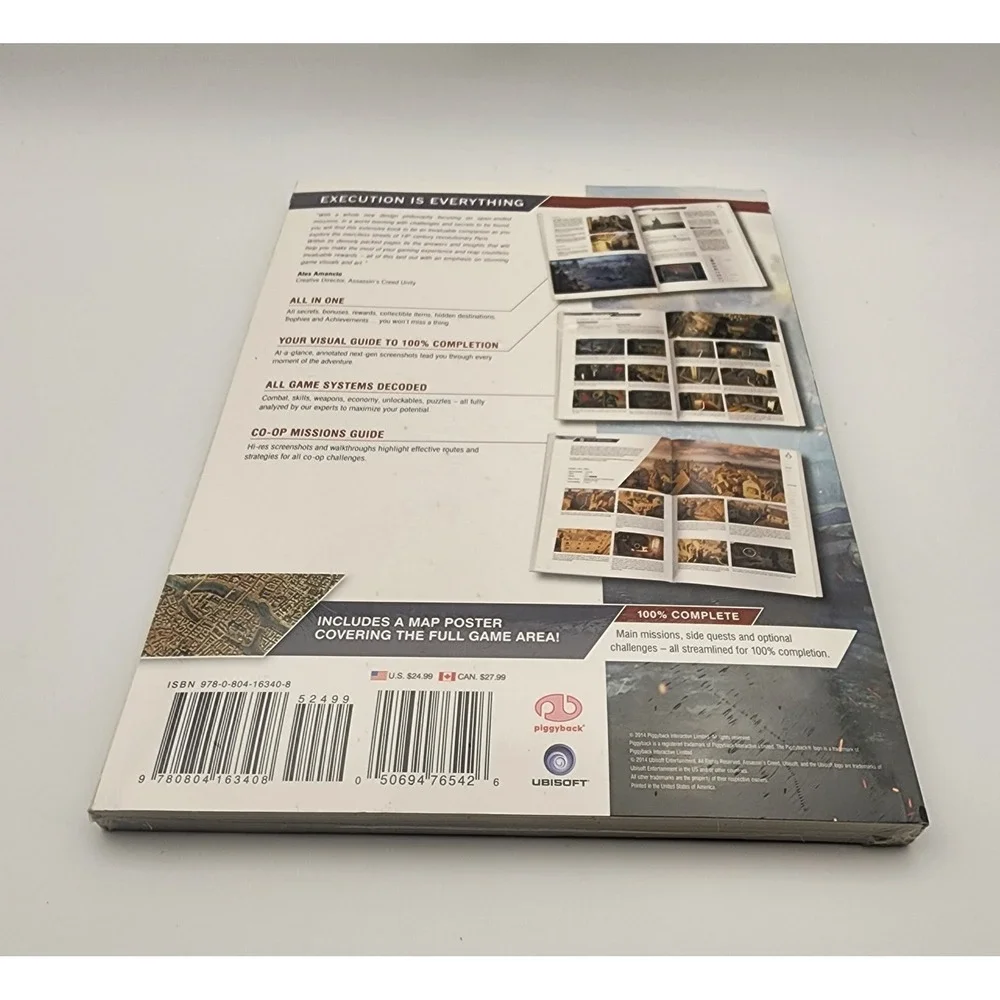 Assassin's Creed Unity Complete Official Strategy Guide‎ W/Map and Poster Sealed